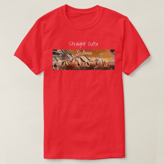 Sedona Skyline Red Rock Lover Art T-shirt (Design voorkant)