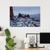 Sedona Snow on Snoopy Rock 2755 Poster (Thuiskantoor)