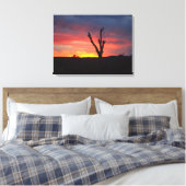 Sedona Sunset Canvas Afdruk (Insitu (Slaapkamer))
