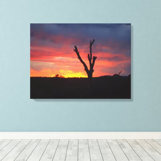 Sedona Sunset Canvas Afdruk (Insitu (Houten vloer))