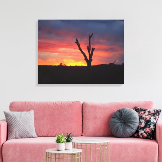 Sedona Sunset Canvas Afdruk (Insitu (Woonkamer))