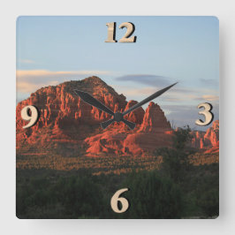 Sedona Sunset Vierkante Klok