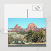 Sedona-Uitzicht#4, Sedona, AZ Briefkaart (Voorkant / Achterkant)