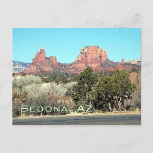 Sedona-Uitzicht#4, Sedona, AZ Briefkaart (Voorkant)