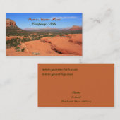 Sedona Valley Visitekaartje (Voorkant / Achterkant)