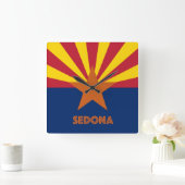 Sedona-vlag Vierkante Klok (Huis)
