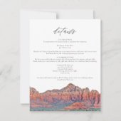 SEDONA Waterverf Bohemian Wedding Details Kaart (Voorkant)