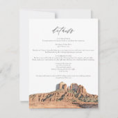 SEDONA Waterverf Desert Arizona Details Kaart (Voorkant)