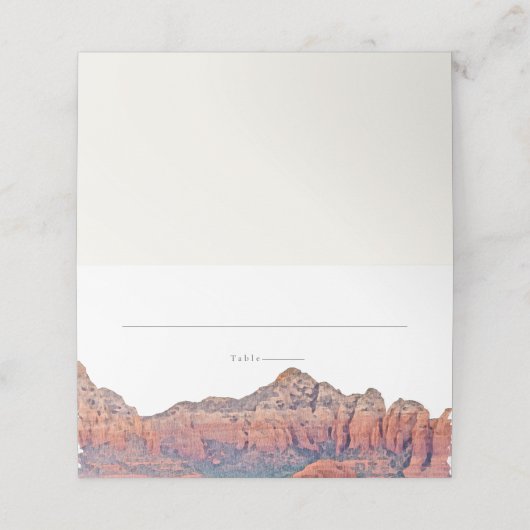 SEDONA Waterverf Woestijn Trouwplaats Kaarten Plaatskaartje (Buitenkant ongevouwen)