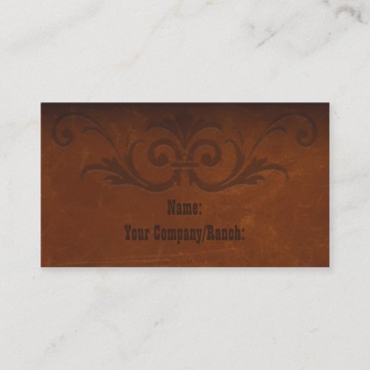 Sedona Western Visitekaartje (Voorkant)