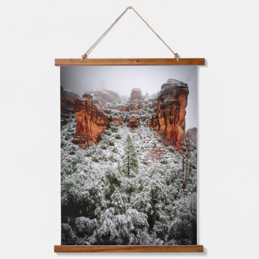 Sedona Winter Canyons Hangend Wandkleed (Voorkant)