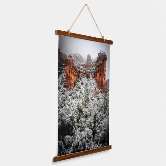 Sedona Winter Canyons Hangend Wandkleed (Gebogen)