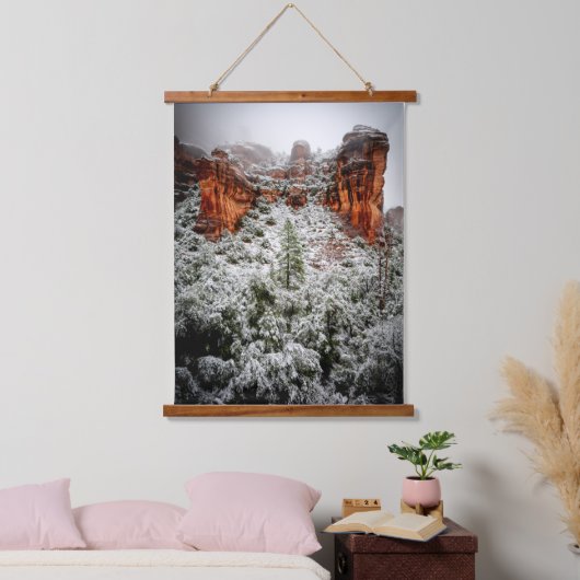 Sedona Winter Canyons Hangend Wandkleed (Slaapkamer)