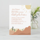 Sedona, Woestijn, Uitnodiging voor bruidsdouche (Staand voorkant)