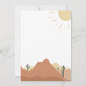 Sedona, Woestijn, Uitnodiging voor bruidsdouche (Achterkant)