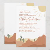 Sedona, Woestijn, Uitnodiging voor bruidsdouche (Voorkant / Achterkant)