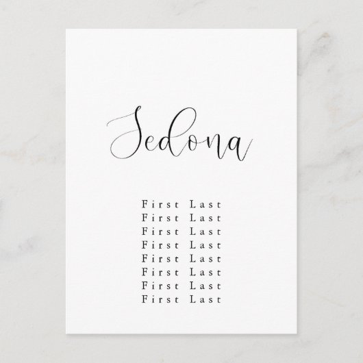 Sedona Zitkaart Briefkaart (Voorkant)