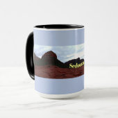 Sedona's Rood ijzeroxide Rocks Mok (Voorkant links)