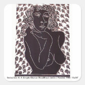 Seduction At A Simple Glance 3.8cm Glossy Stickers (Voorkant)