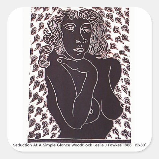 Seduction At A Simple Glance 7.6cm stickers (Voorkant)