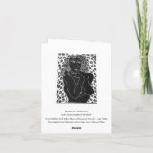 Seduction At A Simple Glance Folded Greeting Card Kaart (Achterkant)