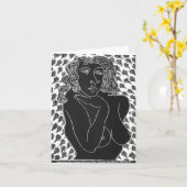 Seduction At A Simple Glance Folded Greeting Card Kaart (Gele Bloem)