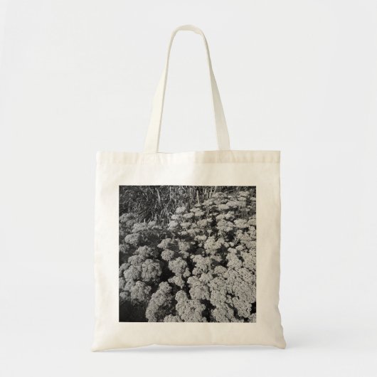 Sedum Autumn Joy (B&W) Tote Bag (Voorkant)