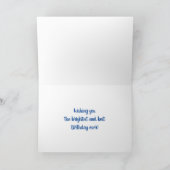 Sedum Rainbow Flower Personalized Birthday Kaart (Binnen)