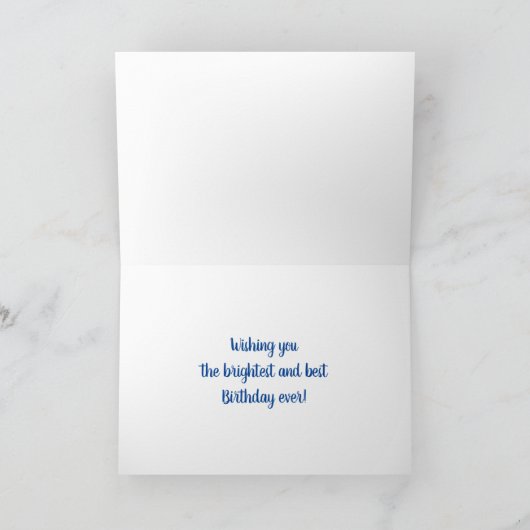 Sedum Rainbow Flower Personalized Birthday Kaart (Binnen)