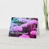 Sedum Rainbow Flower Personalized Birthday Kaart (Voorkant)