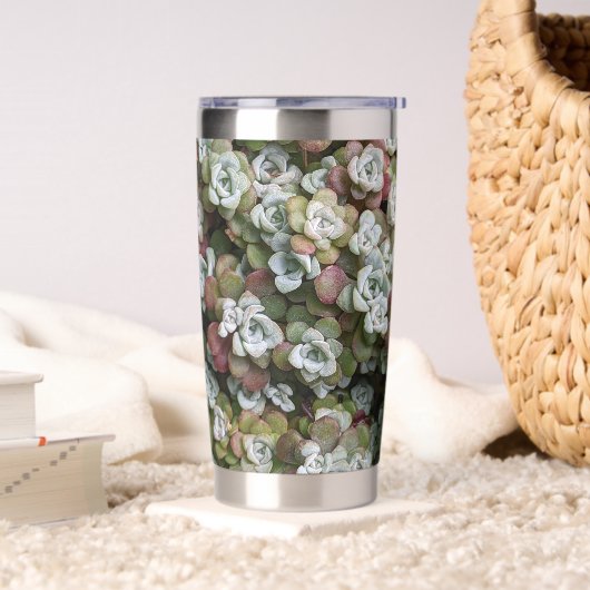 Sedum Spathulifolium Stonecrop Botanical Geïsoleerde Drinkbeker (Woonkamer)