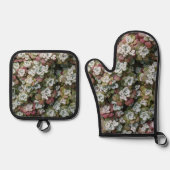 Sedum Spathulifolium Stonecrop Botanical Ovenwant & Pannenlap Set (Voorkant)