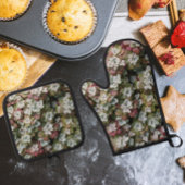 Sedum Spathulifolium Stonecrop Botanical Ovenwant & Pannenlap Set