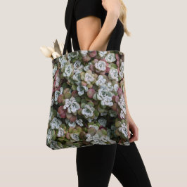 Sedum Spathulifolium Vetplanten Bloemmotief Tote Bag