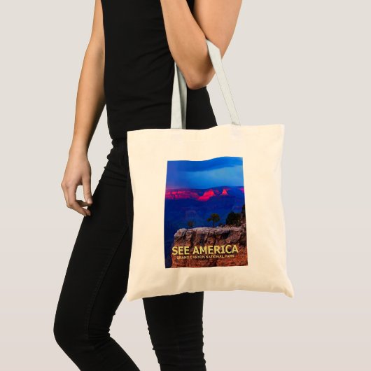 "See America" Grand Canyon National Park Canvas ta Tote Bag (Voorkant (product))