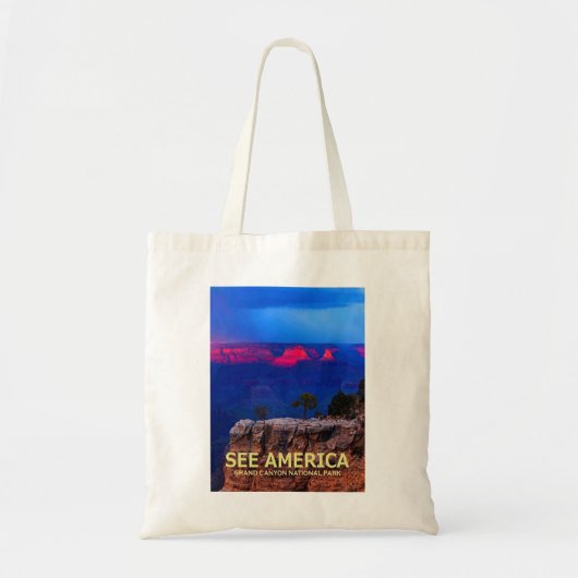 "See America" Grand Canyon National Park Canvas ta Tote Bag (Voorkant)