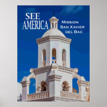 "See America" missie San Xavier Poster