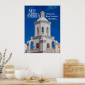 "See America" missie San Xavier Poster (Keuken)