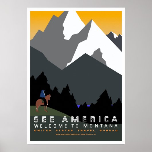 See America - Welkom in Montana Poster (Voorkant)