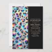 SEE BACK All-In-One Exotic Posh Wedding Invitation Kaart (Voorkant)