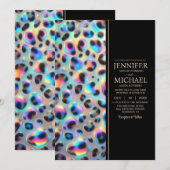 SEE BACK All-In-One Exotic Posh Wedding Invitation Kaart (Voorkant / Achterkant)