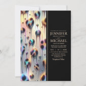 SEE BACK All-In-One Exotic Posh Wedding Invitation Kaart (Voorkant)