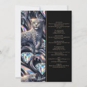 SEE BACK All-In-One Exotic Posh Wedding Invitation Kaart (Achterkant)