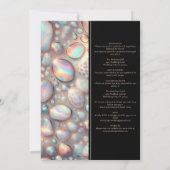 SEE BACK All-In-One Exotic Posh Wedding Invitation Kaart (Achterkant)