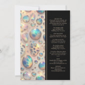 SEE BACK All-In-One Exotic Posh Wedding Invitation Kaart (Achterkant)