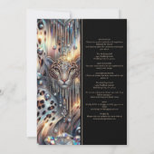 SEE BACK All-In-One Exotic Posh Wedding Invitation Kaart (Achterkant)