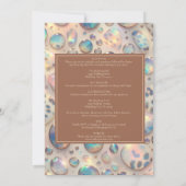 SEE BACK All-In-One Exotic Posh Wedding Invitation Kaart (Achterkant)