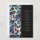 SEE BACK All-In-One Exotic Posh Wedding Invitation Kaart (Achterkant)