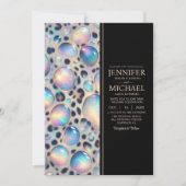 SEE BACK All-In-One Exotic Posh Wedding Invitation Kaart (Voorkant)