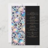 SEE BACK All-In-One Exotic Posh Wedding Invitation Kaart (Achterkant)